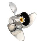 Solas 3451-139-19 HR Titan 3 Stainless Steel 3-Blade Propeller - RH, 13-7/8" Diameter x 19" Pitch