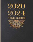 2020 - 2024 5 Year Planner: Black and Gold. 60 Months Calendar and Organizer, Monthly Planner with Holidays. Plan and schedule your next five years