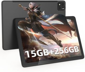 DOOGEE T10 Pro Tablet 10.1 Pollici Android Tablet FHD+, 15GB + 256GB(TF 1TB), 8580mAh+18W Fast Charge, Android Tablet con Dual 4G, 8 Core, 2.4/5G WiFi, Certificazione TÜV, 13MP+8MP Camera, Nero