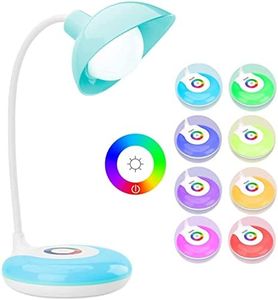 Lampe de Bureau LED pour Enfants | Intensité Variable | Rechargeable par USB | Base RVB | Contrôle Tactile | col de Cygne Réglable | Veilleuse de Lecture pour Enfants | Cadeau de | d'anniversaire