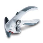 ZYLISS Lock N' Lift 7" Manual Handheld Can Opener with Locking Mechanism, White