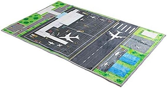 Kids Carpet Play mat, Airport runway plane Kids Rugs For Playroom & Kid Bedroom, Soft Foldable Room Decor rug airport mat 80x120(2ft7"x3ft11")