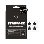 Starface Hydro-Star Black Pimple Patches BIG PACK, Hydrocolloid, Clinically Proven Spot Shrinking in 6 Hours, Absorb Fluid, Reduce Redness, Vegan, Cruelty-Free Skincare (96 Count)