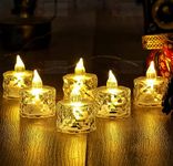 TrueDecor 12PC Battery Lights for Home Decoration Electric Candles for Birthday Decoration LED Tealight Candles