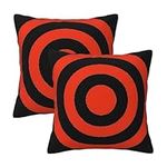 OdDdot vector design target print Throw Pillow Cases Pack of 2, Decorative Cushion Covers for Couch Bed Sofa Farmhouse 18 X 18 Inch