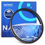 NEEWER 77mm Half Moon Kaleidoscope Prism Lens Filter, K9 Optical Crystal Glass Photography Prism Effect Filter with Multi Refraction and Variable Number of Subjects