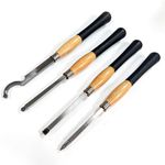 Wood Lathe Turning Tools Set, for Woodworking and Shaping