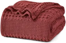 PHF 100% Cotton Waffle Weave Blanke