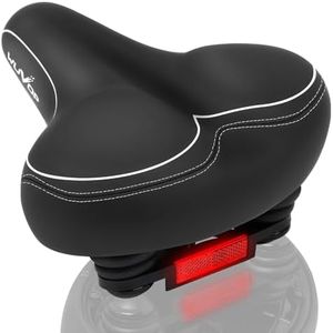 Asiento de Bicicleta, ergonómico, Amortiguador, Transpirable, Extra Ancho y cómodo para Hombres y Mujeres, Bicicleta de Carretera, Bicicleta Urbana de montaña, Asientos de Bicicleta