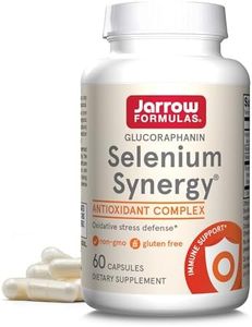 Jarrow Formulas Selenium Synergy With BroccoMax + Vitamins B2 & E 200mcg Methylselenocysteine, Promotes Cardiovascular and Vision Health, 60 Capsules