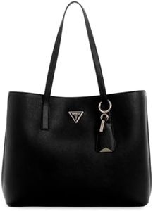GUESS Women's Meridian Girlfriend Tote, Shoulder Bag, Black, One Size