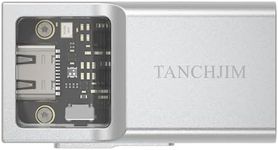 TANCHJIM Space HiFi All-in-one Small Tail Decoding Ear Amplifier Portable Decoding Ear Put 3.5mm&4.4mm Output Silver Color