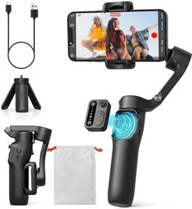 hohem iSteady X3 SE Gimbal Smartphone, estabilizador de cardán 3 Ejes, diseño Ligero y Plegable con Control Remoto Desmontable, batería de 11 Horas, vlogging, Selfies y Viajes