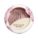 Physicians Formula Rosé All Day Set & Glow setting powder brightening Rose Face Powder, Pink Petal Glow Portable Face Powder Compact, Long-Lasting Matte Natural Finish