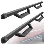 BINARY STAR Running Boards Compatible with Vehicle 2019-2024 Chevy Silverado/GMC Sierra 1500 Crew Cab, 2020-2024 Silverado/Sierra 2500HD 3500HD Crew Cab. 3.5 Inch Drop Down Side Steps.