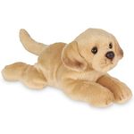 Bearington Lil' Tanner Small Plush Yellow Labrador Retriever Stuffed Animal Puppy Dog, 8 inches