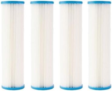 IPW Industries Inc Original Watts Pack of 4 Filter (WPC0.35-975) 9.75"X2.75" 0.35 Micron Pleated Sediment Filters - Compatible to Watts Water Quality FM-0.35-975