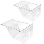 [2 PACK] UPGRADED 240337103 Crisper Drawer Replacement for Frigidaire Kenmore Refrigerator Crisper Drawer Replacement, Fridge Drawer for Frigidaire Refrigerator Parts AP2115741, 240337100, 240337102