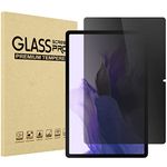 ProCase Privacy Screen Protector for Galaxy Tab S9 FE Plus/Tab S9 Plus 2023/ Tab S8 Plus 2022/ Tab S7 FE 2021/ Galaxy Tab S7 Plus 2020 12.4 Inch, Anti-Spy Tempered Glass Tinted Screen Film Guard