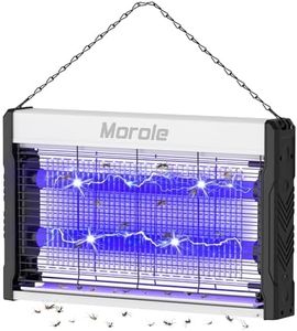 Fly Insect Killer,Morole Electronic Fly Zapper with USB Plug,3200V Powerful Fly Trap Bug Zapper Attracting Mosquito with UV Light for Indoor Outdoor,Washable Tray with Chain to Hang the Fly Killer