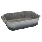 MasterClass Deep Cast Aluminium Roasting Tin, Lightweight Roasting Tray with Handles, Oven and Induction Safe, 41 x 26 cm, Grey Ombre