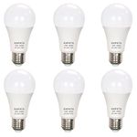 Kapata A19 LED Light Bulbs 75 Watt Equivalent Dimmable LED Bulb Neutral White 4000K 10W 900 Lumens E26 Base (Neutral White, 6-Pack)