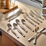 Frenchware Cutlery (Set of 12, Stainless Steel Spoons - 6 and Forks - 6), 100% Food Grade, Non Toxic, Anti-Rust, Dishwasher Safe, Perfect Gifting Set for All Occasions