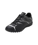 Puma Mens ATTACANTO TT Black- Team Silver Football Shoe - 8 UK (10747801)