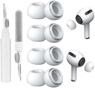 4 Pares de Almohadillas para Repuesto para AirPods Pro y AirPods Pro 2 y Limpiador, Almohadillas de Silicona con Agujeros de Reducción de Ruido(XS/S/M/L)