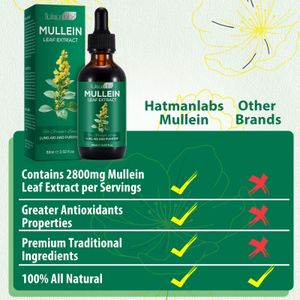 Mullein Leaf Extract, 60ml – Herbal Supplement Liquid