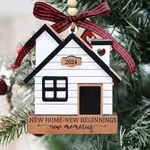 2024 Christmas Ornament, New Home Ornament 2024 House Warming Gifts for New Home Memorial Christmas Ornament Hanging Indoor Outdoor Decoration Stocking Stuffers for Teen New Beginning