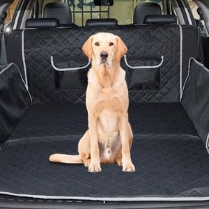 Anyoupin Cargo Liner for Dogs, Dog Car Seat Cover for Back Seat SUV/Cars/Trucks, Waterproof and Nonslip with Bumper Flap Protector, Pet Travel Essential, Large Size Universal Fit, Black