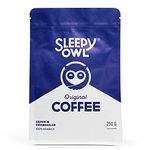 Sleepy Owl Original Ground Coffee | Medium Grind Coffee | Pour Over, Aeropress, Homemachine | Medium Roast | 100% Arabica | Freshly Roasted & Ground | 250g | Directly Sourced From Chikmagalur