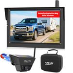 AUTO-VOX Solar Wireless Reversing Camera: 1s Magnetic Install, 1080P HD, IP69K Waterproof, No Wiring Needed, Stable Signal, Reverse Camera for Cars, Vans, SUVs