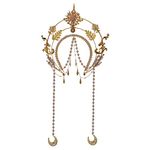 BLESSUME Halo Crown Mary Goddess Headband Women's Halloween Costume Goddess Headpiece, Golden, 1 Count (Pack of 1)