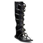 pleaser Funtasma ROMAN-15 Men's Roman Sandals - Black - Small