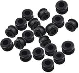 20PCS Antique/Vintage/Discontinued rubber grommets Replacement/Rubber Grommets fits for Hunter Ceiling Fan.Ceiling Fan Replacement Parts (20Pcs black)