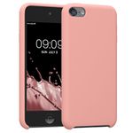 kwmobile TPU Silicone Case Compatible with Apple iPod Touch 6G / 7G (6th and 7th Generation) - Case Soft Flexible Protective Cover - Rose Gold Matte