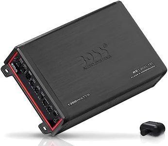 BOSS Audio Systems BE1200.1D Elite Series Car Bass Amplifier - 1200 High Output, Class D, Monoblock, 1 Ohm Stable, High/Low Level Inputs, High/Low Pass Crossover, Hook Up to Subwoofers