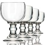 Schooner Beer Glasses Set - 21-ounce Large Margarita Glass, Big Goblet Style Beer Glass for Coronarita, Fish Bowl Glasses for Drinks - Set of 4