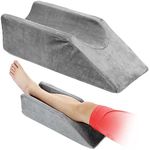 Leg Elevation Pillow Support Bed Wedge for Sleeping Legs Elevation Pillows After Knee Ankle Foot Surgery Recovery Leg Pillow Comfort with Cover Foam Wedges Cushion Elevating Leg for Rest (50CM)