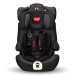 LuvLap Active, ISOFIX Car Seat for Baby & Kids from 9 Months to 12 Years (Upto 36 Kgs) (Grey & Black)