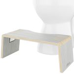 Squatty Potty Bamboo Toilet Stool 7" Collapsible, Eucalyptus, 1 Count