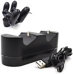 Skywin PS4 Controller Charging Dock - Dual Controller Charger for Playstation 4 Dual Shock Controllers - Charge two PS4 Controllers Simultaneously