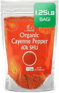 Jiva Organics Cayenne Pepper Powder Ground Chilli Pepper 1.25 LB Bag 60K SHU - Culinary, Hot, Non-GMO, All Natural Red Pepper Spice Powder