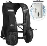 TREKKOUT Running Vest | Adjustable Lightweight Hydration Vest with 5L Water Backpack for Men and Women | Breathable Mesh, Reflective Strips, Multiple Pockets | Trail Running, Marathon, Hiking, Cycling