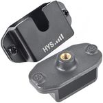 HYS Dual-Purpose Handheld CB Radio/Remote Speaker Mic Hanger, HT W/Belt Clip or Round Knob Holder Mount with Standard 1/4"-20 Threading, CB Mic Holder