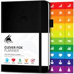 Clever Fox Planner – Weekly & Monthly Planner to Increase Productivity, Time Management and Hit Your Goals – Organizer, Gratitude Journal – Undated, Start Anytime, A5, Lasts 1 Year, Black (Weekly)