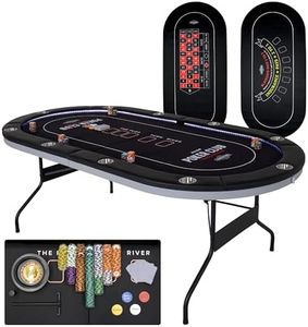 American Legend 84" Oval LED Casino Table