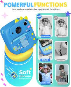 Kids Instant Print Camera – Blue, Portable Photo Printer
